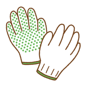軍手のフリーイラスト Clip art of gunte work gloves