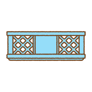 農業用コンテナのフリーイラスト Clip art of harvest crate