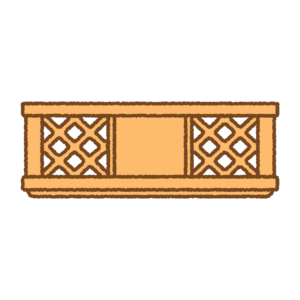 農業用コンテナのフリーイラスト Clip art of harvest crate