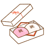 紅白まんじゅうのイラスト