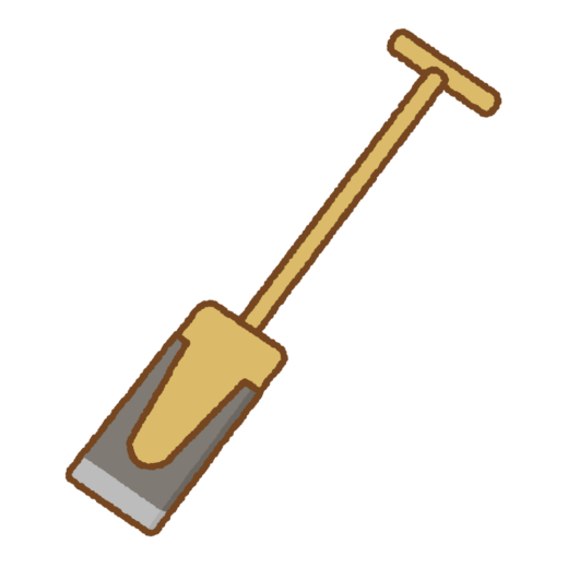 鋤のイラスト
