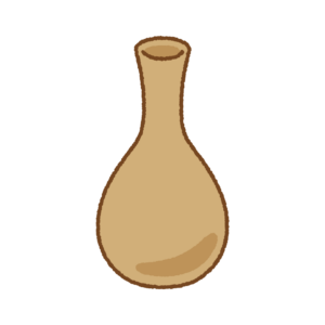 花瓶のフリーイラスト Clip art of vase