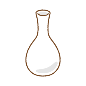 花瓶のフリーイラスト Clip art of vase
