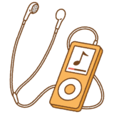 デジタルオーディオプレーヤーのイラスト