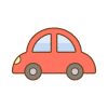 かわいいクルマのフリーイラスト Clip art of cute-car