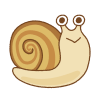 カタツムリのフリーイラスト Clip art of snail