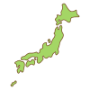 日本の地図のフリーイラスト Clip art of japan map