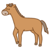 馬のフリーイラスト Clip art of horse