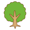 木のフリーイラスト Clip art of treee