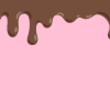 溶けたチョコレートの背景素材のフリーイラスト Clip art of melted chocolate background