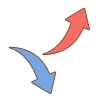 矢印のフリーイラスト Clip art of arrow symbol
