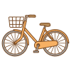 自転車のフリーイラスト Clip art of bicycle
