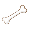 骨のフリーイラスト Clip art of bone